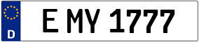 Trailer License Plate